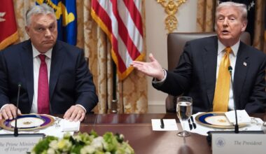 Orbán och Trump höll pressträff: Öppnar för ungerskt undantag