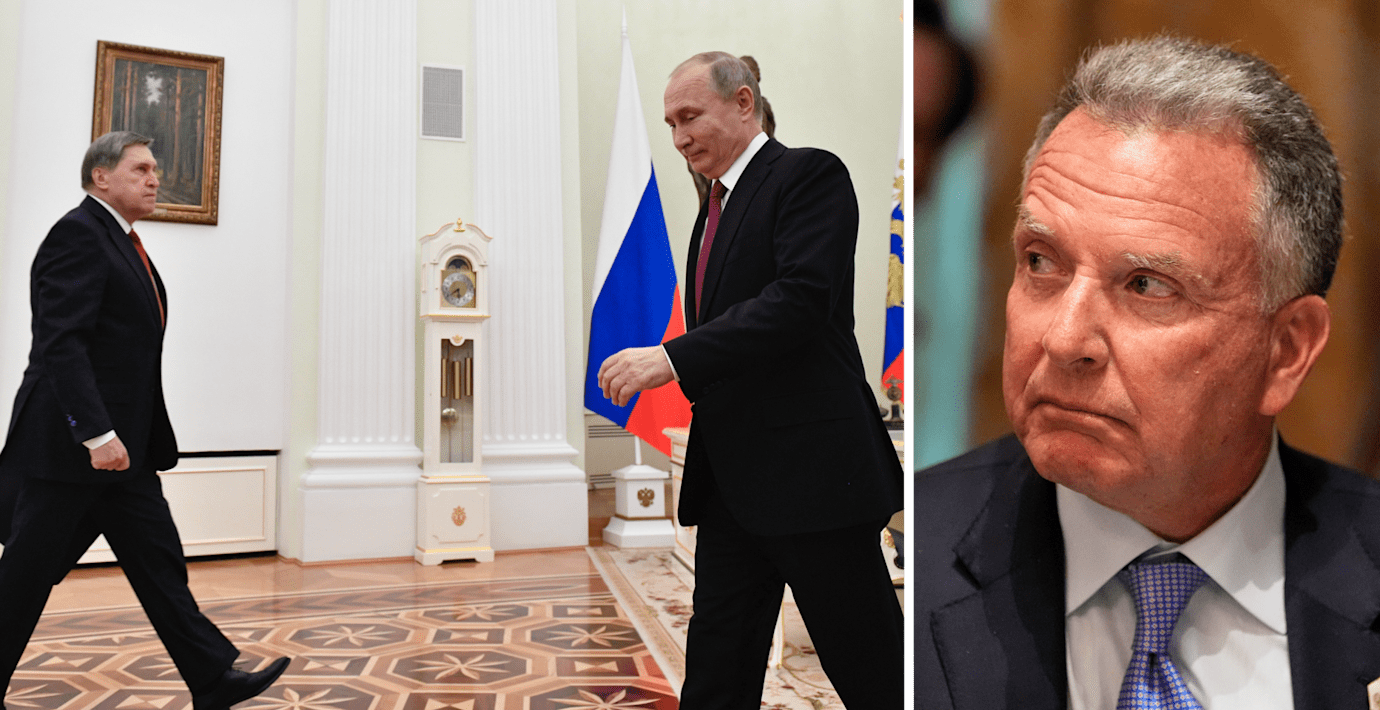 Trumps sändebud coachade Putins högra hand inför fredssamtal