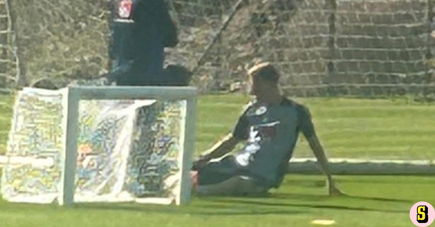 Hugo Larsson tvingades avbryta landslagets träning på Marbella