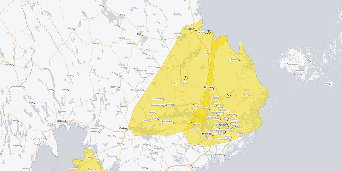 I dag kommer snön: "Som ett skyfall"