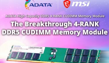 Adata och MSI lanserar världens första 4-rank DDR5 CUDIMM RAM-modul med 128 GB kapacitet för Intels Z890-plattform