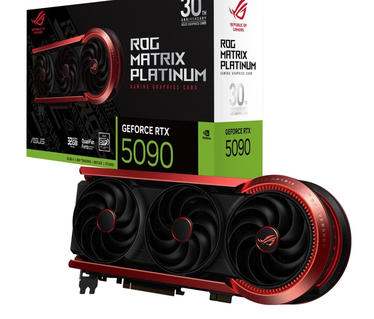 Asus ROG Matrix RTX 5090 lanseras för 3 999 USD, dubbelt så mycket som Nvidias referenskort, begränsat till 1 000 enheter i världen