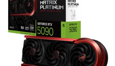 Asus ROG Matrix RTX 5090 lanseras för 3 999 USD, dubbelt så mycket som Nvidias referenskort, begränsat till 1 000 enheter i världen