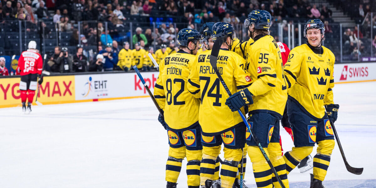 Euro Hockey Tour: Målrikt när Tre Kronor segrar över Schweiz