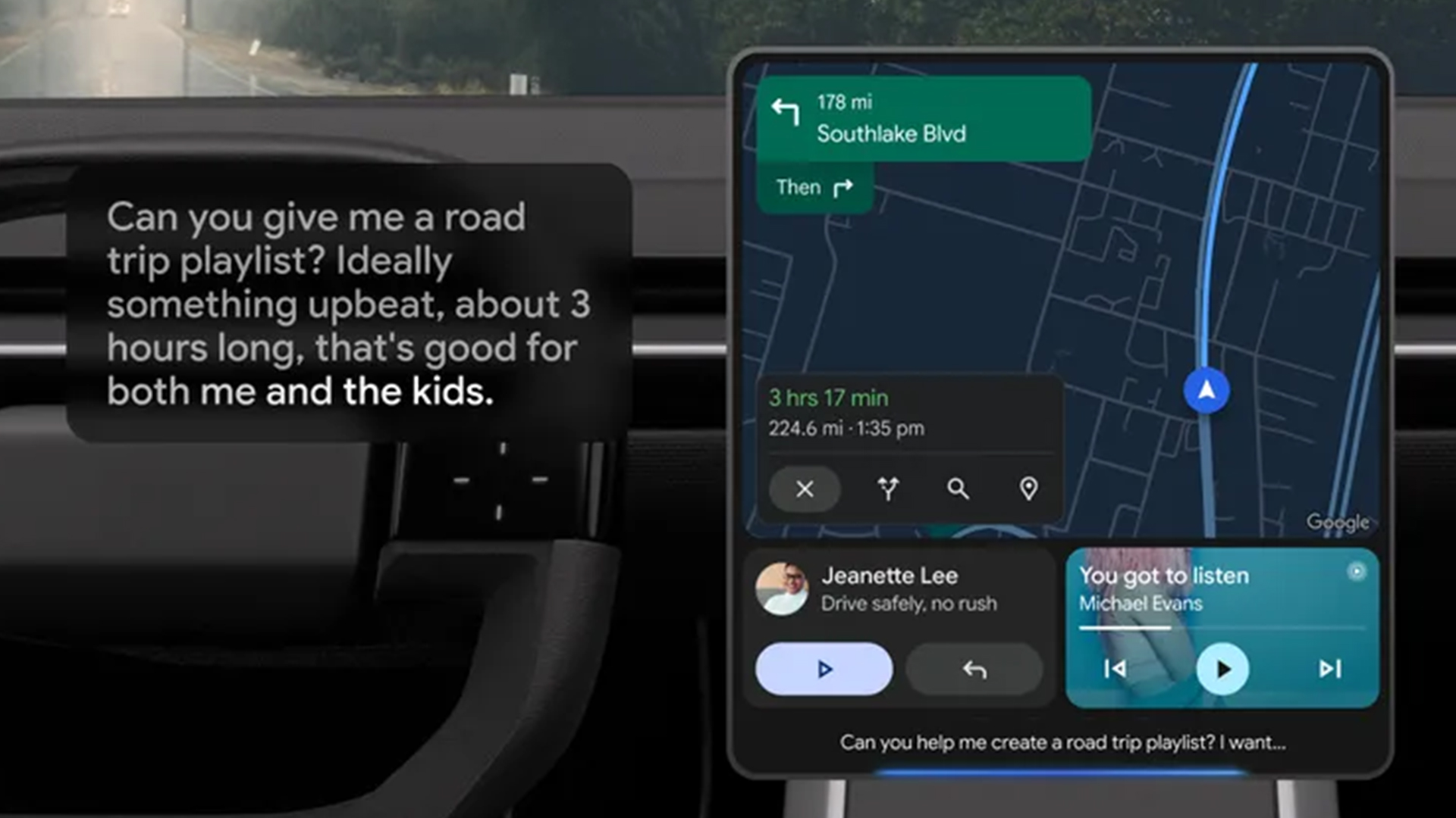 Google Gemini Android Auto