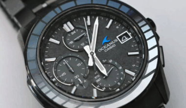 Casio Oceanus OCW-S7000CN-1A: En närmare titt på dess titankonstruktion och safirram i IRL-bilder