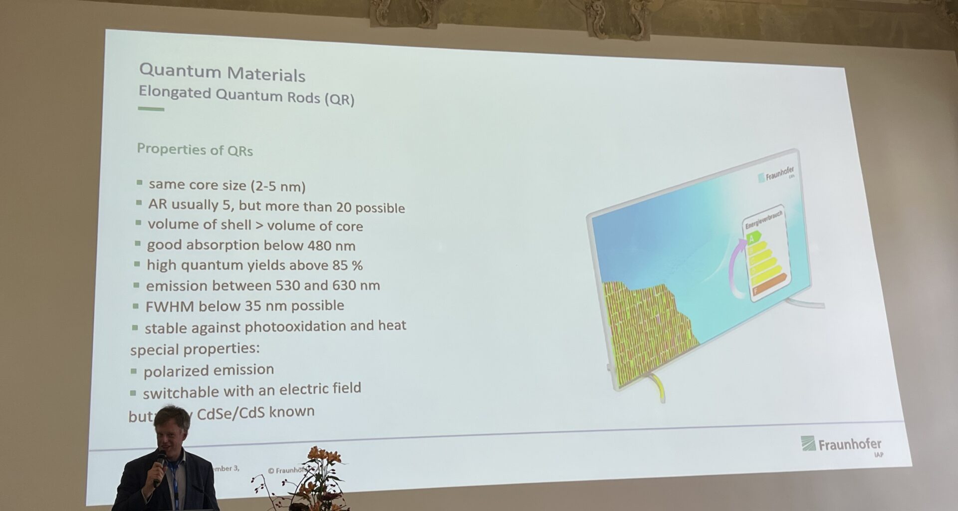 Kvantstavar istället för kvantprickar: Bättre energieffektivitet för framtidens TV-apparater