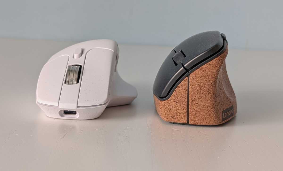 Lenovo Go trådlös vertikal mus vs Keychron M6 V2