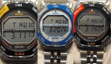 Seiko Rotocall: Här är hands-on bilder på dessa nya digitala klockor med roterande boett