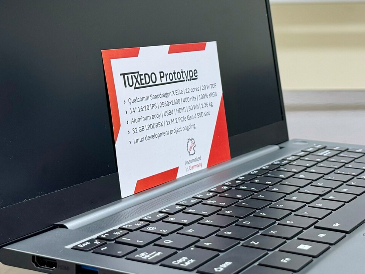 Tuxedo avbryter planerna på bärbara Linux-datorer med Qualcomm Snapdragon X Elite SoC