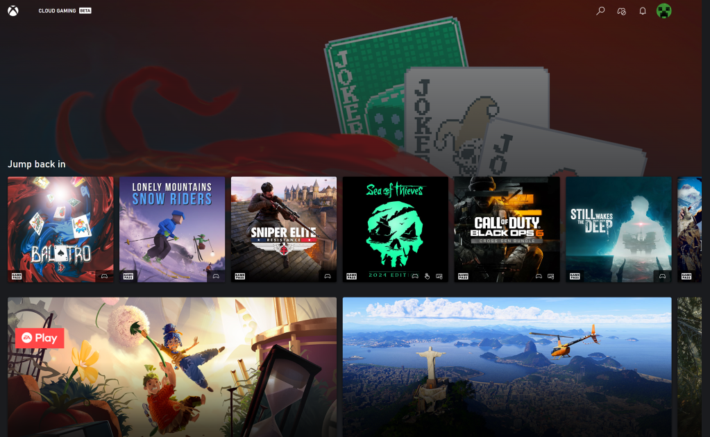 Microsoft Xbox Cloud Gaming