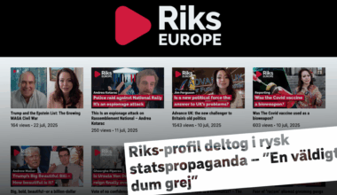 Riks Europe-profil kopplad till rysk statlig propaganda