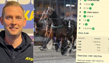 55-årige muraren satte åtta rätt på V85 – drog in 2,8 miljoner