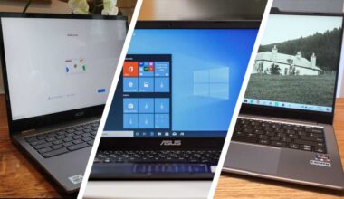 A thumbnail showing three of the best budget laptops