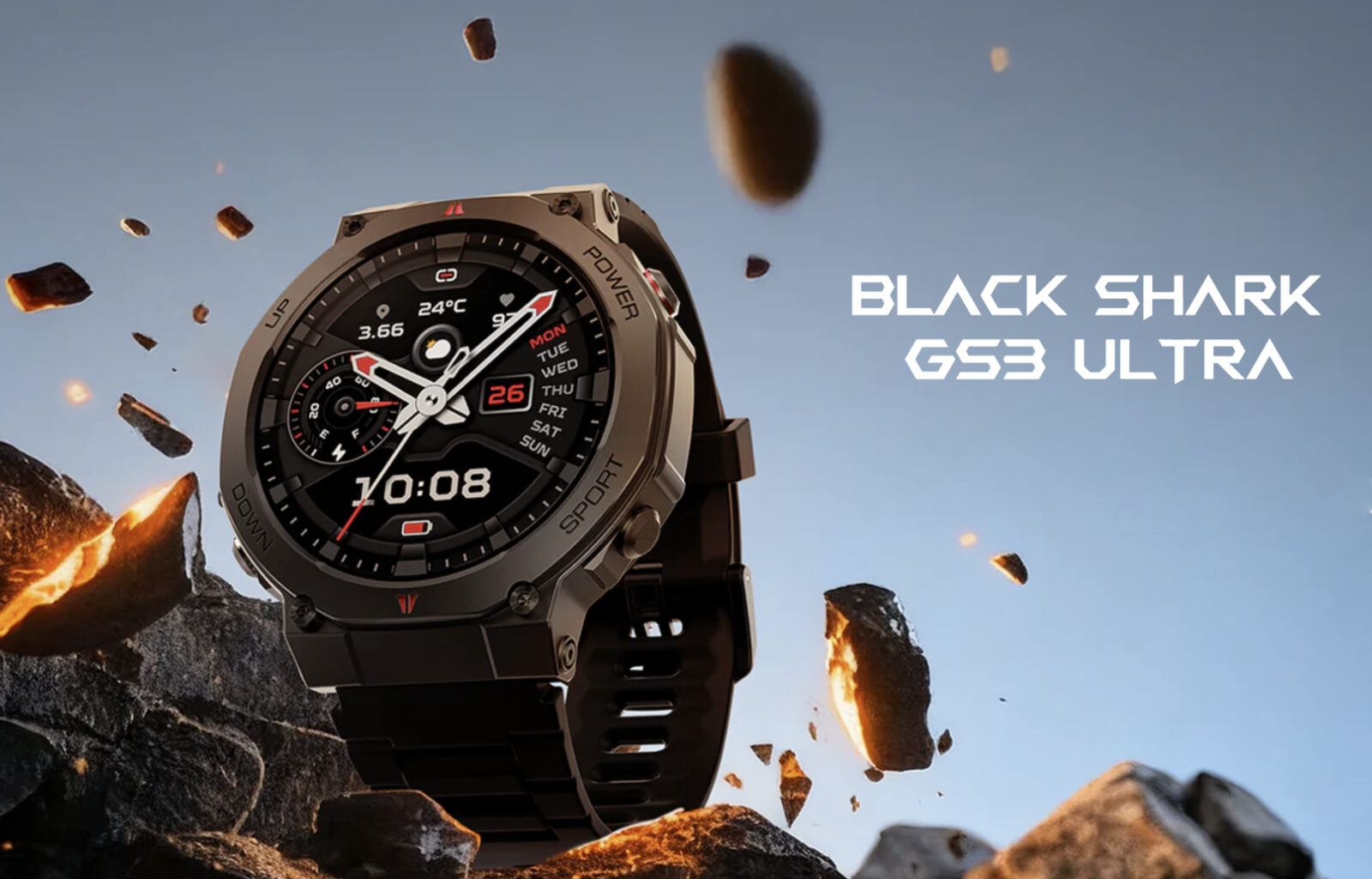 Xiaomi lanserar nya Black Shark GS3 Ultra smartwatch med dual-band GPS och 1.000 nit AMOLED-skärm