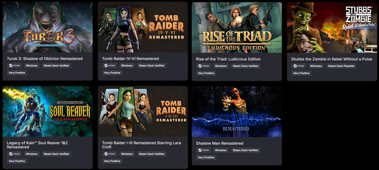 Alla spel som ingår i paketet (Bildkälla: Green Man Gaming)