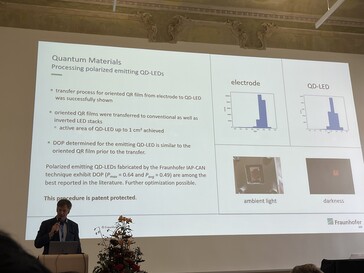 ... det aktuella läget för forskningen om kvantstavar. (Bildkälla: Andreas Sebayang/Notebookcheck.com)
