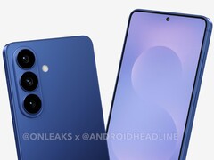 Samsung Galaxy S26 designläcka (Bildkälla: OnLeaks och AndroidHeadlines)