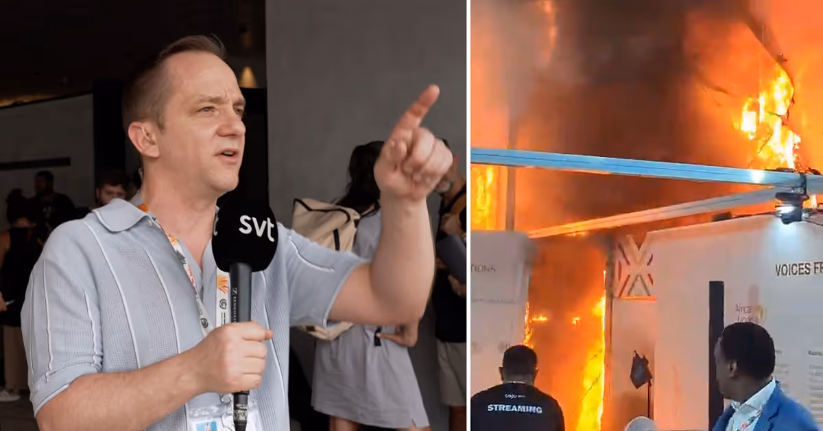 Brand i COP30-byggnaden – människor evakueras