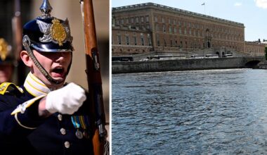 Soldat räddade person ur vattnet vid Skeppsbron