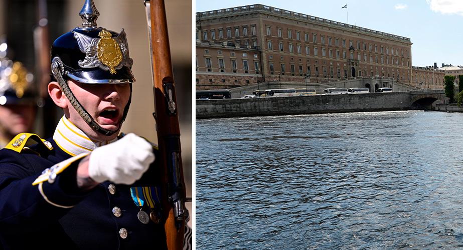 Soldat räddade person ur vattnet vid Skeppsbron
