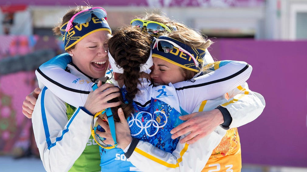 ...och fick dela Bragdguldet med resten av stafettlaget.