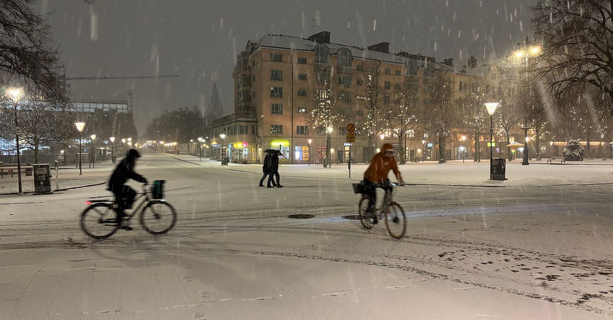 Nu har snön kommit till Örebro län
