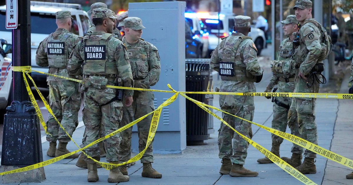 Soldater ur nationalgardet skjutna nära Vita huset
