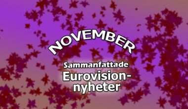 Sammanfattade Eurovision-nyheter, november 2025 - ESC-Panelen