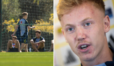 Oroande bilder: Här tvingas Hugo Larsson bryta