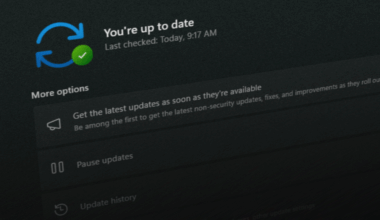 Windows Update screenshot