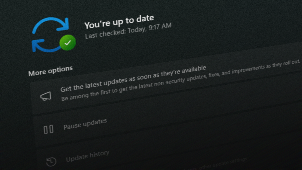 Windows Update screenshot