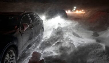 Olyckor i kraftigt snöfall – E22 avstängd - Västerbottens-Kuriren