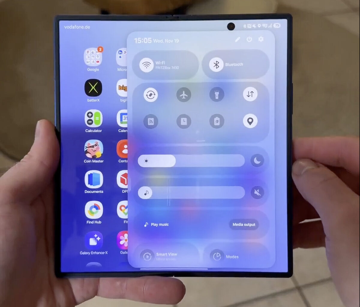 Samsungs förbättringar av One UI 8.5 för vikbara enheter som Galaxy Z Fold7 visas före utsatt tid i en tidig video