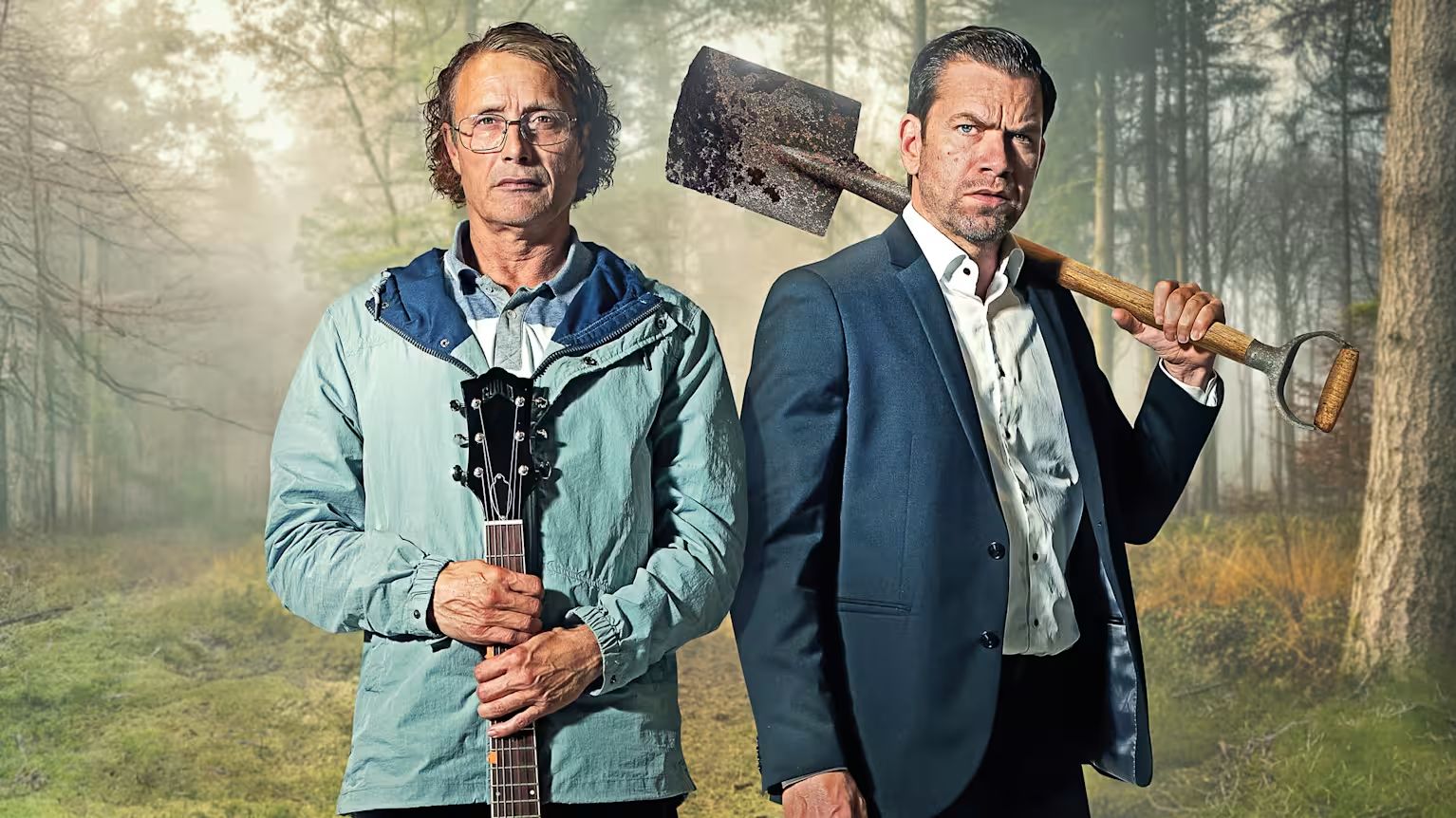 Mads Mikkelsen och Nikolaj Lie Kaas