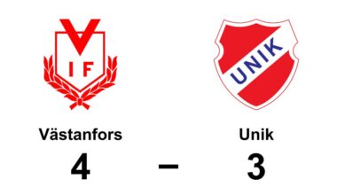 Tungt för Unik när Västanfors bröt fina vinstsviten