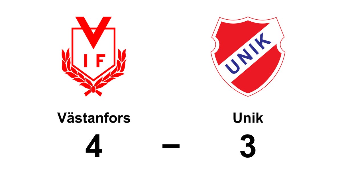 Tungt för Unik när Västanfors bröt fina vinstsviten