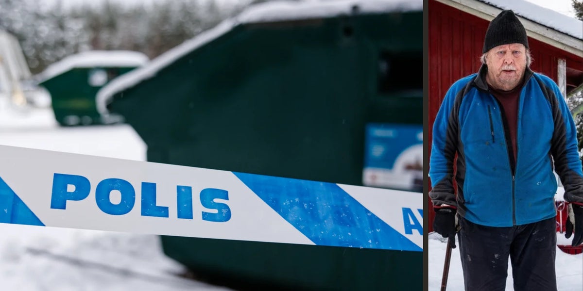 Återvinningsstation i by avspärrad för undersökning