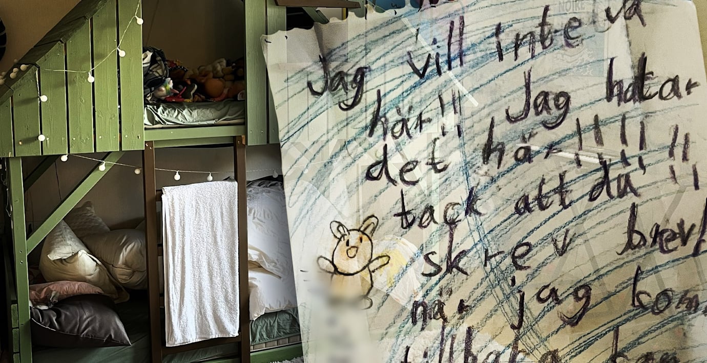 Åttaårig flicka isoleras från sina föräldrar