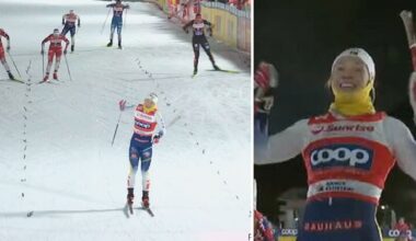 Längdskidor: Maja Dahlqvists ryck bakom vinsten i sprintstafetten i Davos