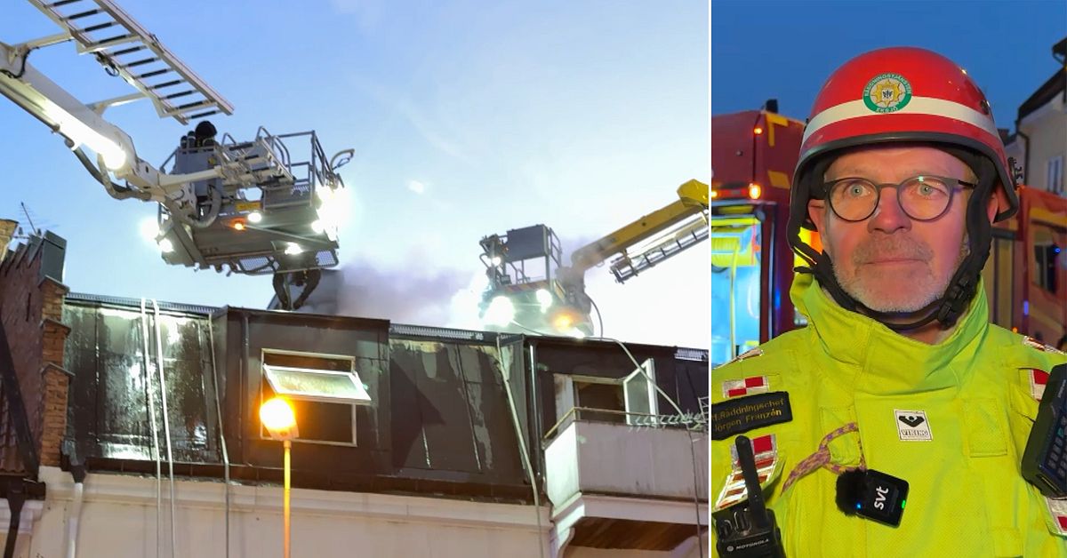 Räddningstjänsten kämpar med glödbränder i Eksjö – Orsaken fortfarande okänd