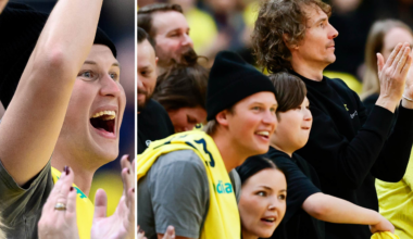 Viktor Leksell, Miriam Bryant och Håkan Hellström dök upp på Sveriges VM-kvalmatch | Basket