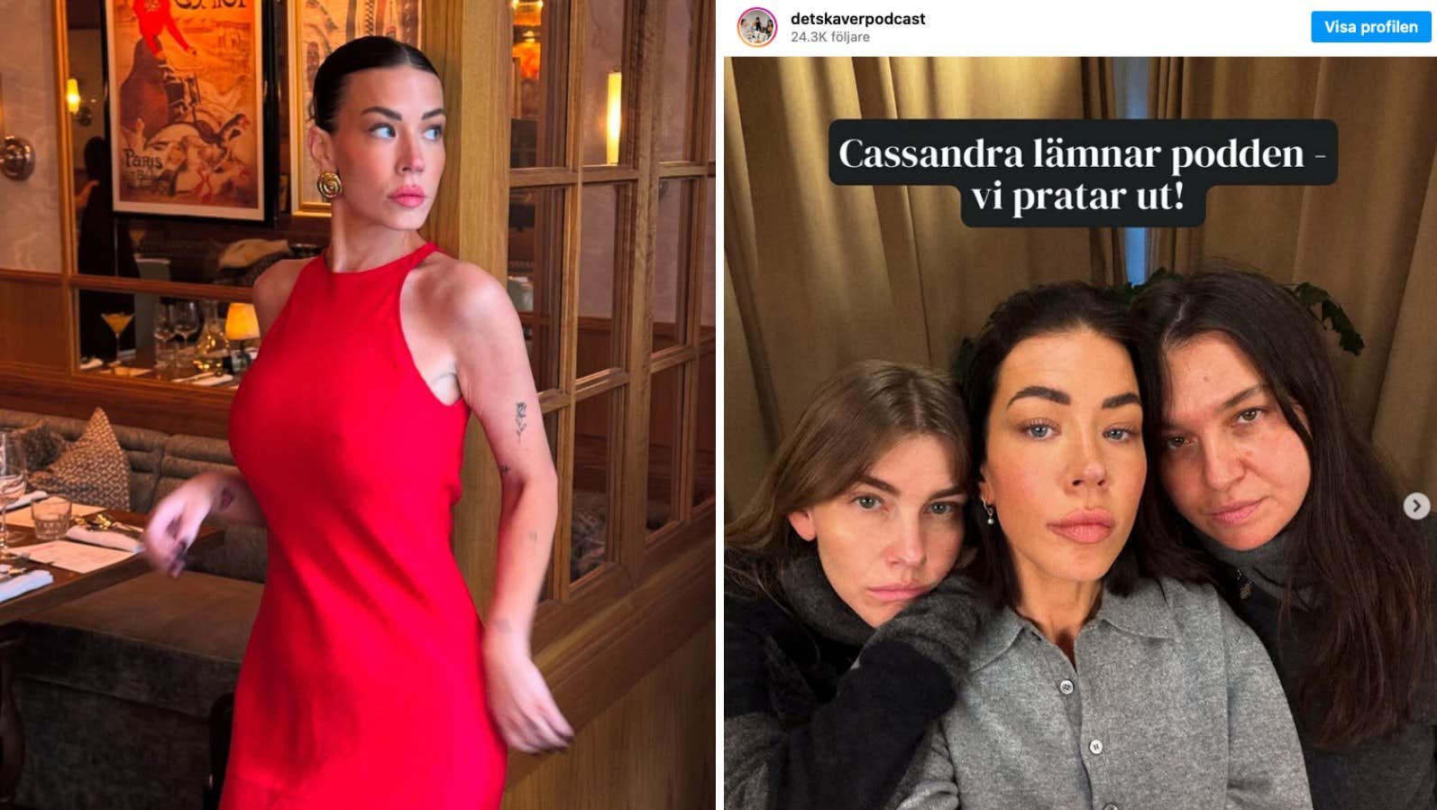 Cassandra Klatzkow lämnar ”Det skaver”