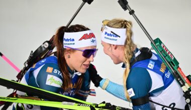 Sonja Leinamo nära superskräll i skidskyttet