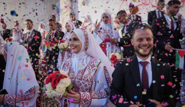 Jättebröllop i Gaza under skör vapenvila | Världen