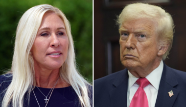 Marjorie Taylor Greene berättar om bråket med Donald Trump