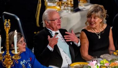 Här är bordsplaceringen på Nobelfesten