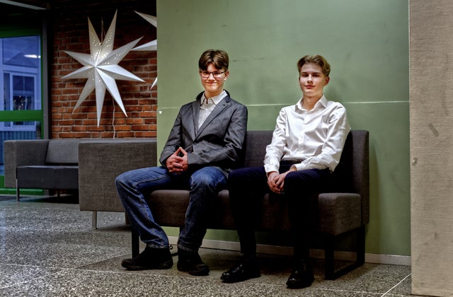 ”Det känns jättehäftigt,” säger Alvin Nyman Arensborg (t.h)