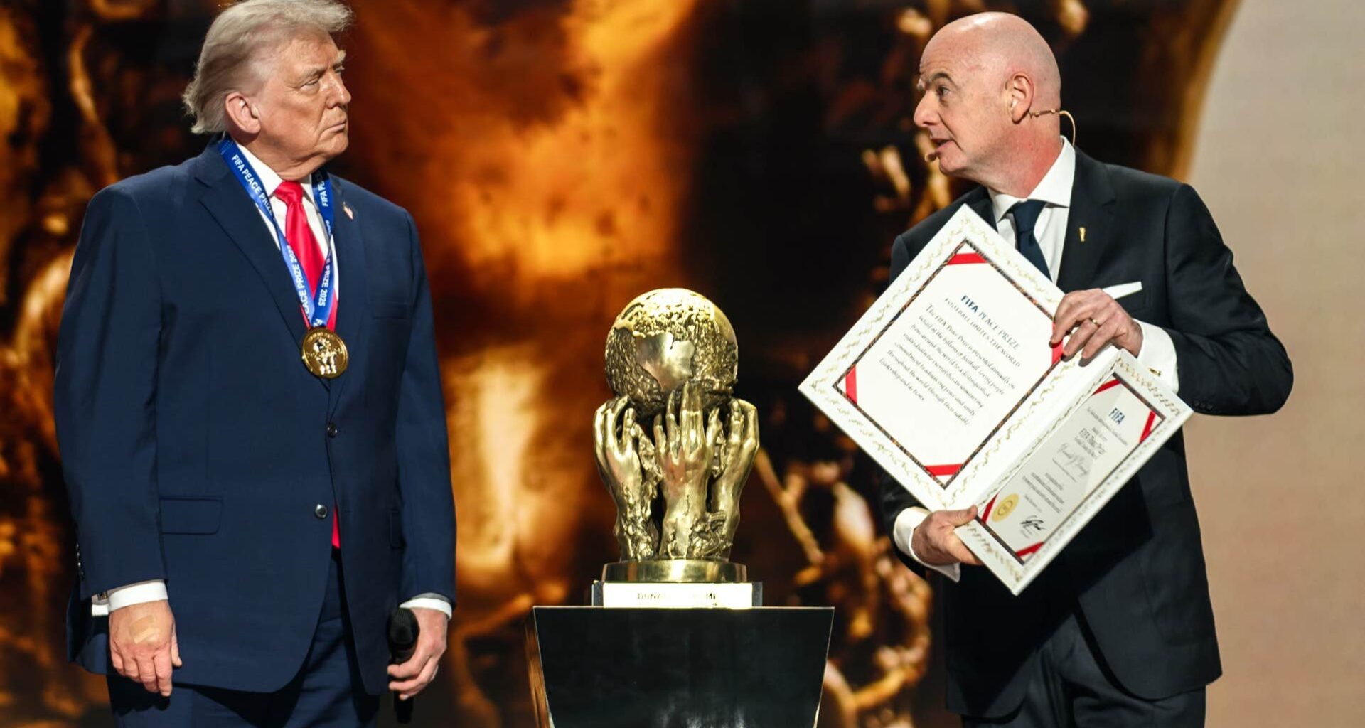 Svenska fotbollförbundet kritiserar priset till Donald Trump