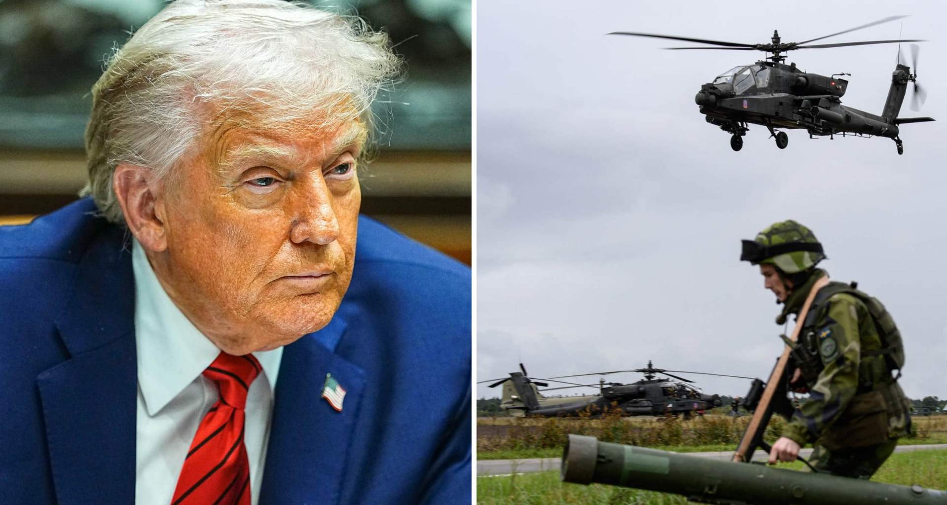 Sverige förbereder sig för att USA kan bli hot